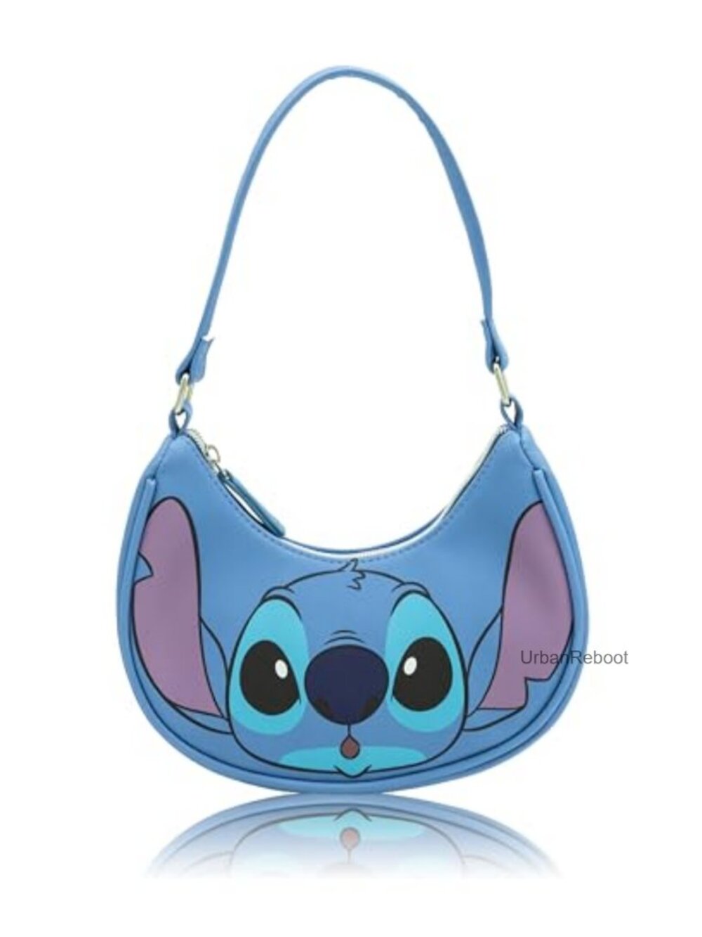 Disney Stitch Hobo Handbag PU Purse Crossbody Adjustable Strap Kids